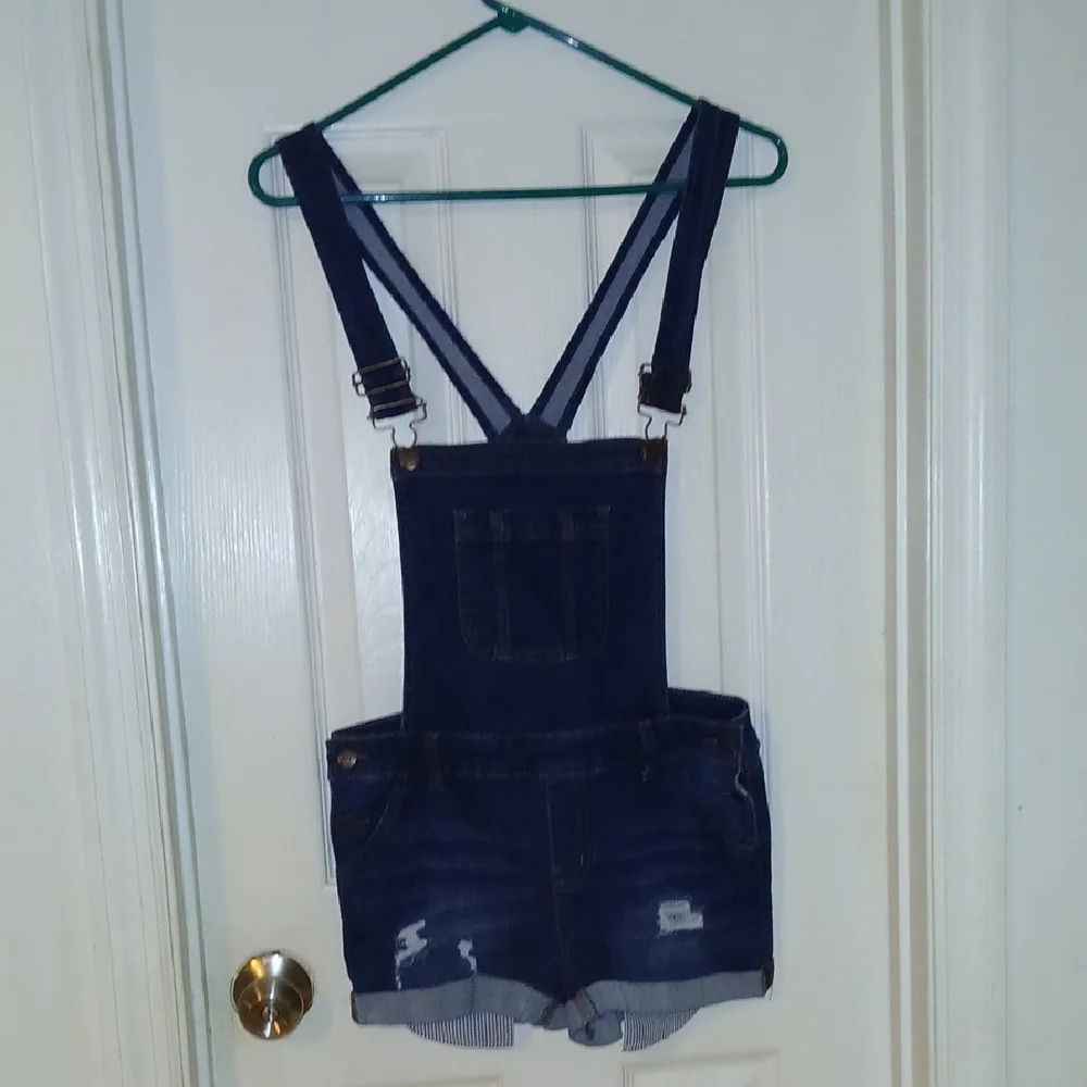 Wax Dark Blue Denim Overalls